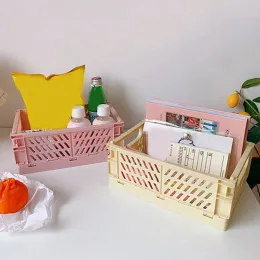 6 цветов Пластиковые складные складные стационарные держатели Простой милый студенческий офис Офис на рабочем столе Организатор канцелярских товаров