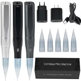 PMU Machine Tattoo Pen Kit Professional Microshading Machine Supplies Tattoo Device Permanent Makeup Microblading Lips Eyebrow