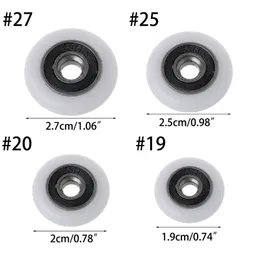 8x lagerrullehjul 18,5/20 // 25/27mm badskåpshjul för gliddörr ersättare Dusch Door-Roller