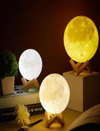 2022 3d Moon Lampe Starry Sky Light Gadgets mit Stand Romantic Night 315inch Lack am Bett Lampe Liebhaber Geburtstag Thanksgiving2413326