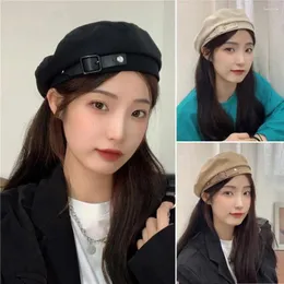 Berets Casual Lady Cap Lightweight Beret Non-Fading Decorative All-Match Training Hat