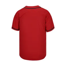 BG Baseball Jersey Red Jerseys Outdoor Sportswear التطريز خياطة Hip-Hop Street ثقافة العرق بدلة العرق