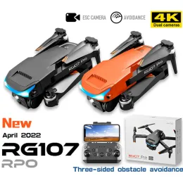 Drones novos drones esc 4k 4k threesided obstáculos para evitar câmera dupla câmera dupla FPV fotografia aérea dobrável quadcopter