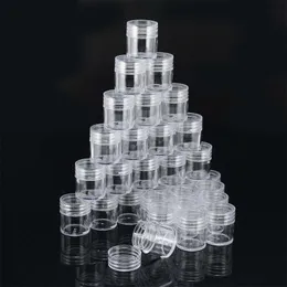 30pcs Clear Plastic Bottle 세트 개별 FIT DIY 수제 매니큐어 보석 제조 창고 스토리지 케이스 구성 포장.