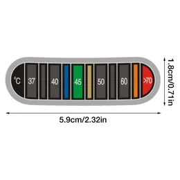 Yapışkan Termometre Çıkartması Şişe Ev Office Balık tankı demleme çubuğu termometre şeritlerinde yeniden kullanılabilir renk değiştirme bandı