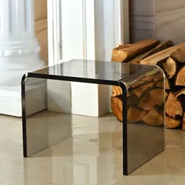 Nordisk ins transparent akrylsko chaing pall stark och hållbar vardagsrum fotuppstora pall nordiska enkla moderna möbler