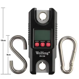 Mini Digital 500/300/200 kg skala dźwigu przenośna elektroniczna przemysłowy przemysłowy przemysłowy hak hak wisząca farmę domową