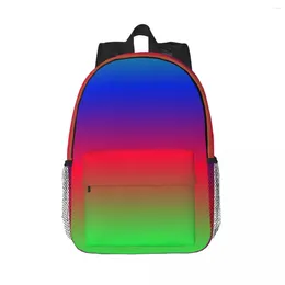 Backpack Crayon Box multicolorido ombre mochilas meninos garotas bookbag moda de moda bolsas escolares bolsa de ombro de mochila de viagem