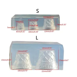 아이스크림 원뿔 모양 DIY 실리콘 수제 공예품 곰팡이 테이블 장식 에폭시 수지 곰팡이 수지 장식품 금형