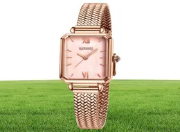 Casual Elegant Ladies Watches Baishiqi Projektanci Watch for Women and Girl Producenaters Whole Fashion Wodoodporne kwadrat kwarcowy 6249148