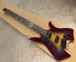 6 Strings Headless 24 Frets Electric Guitar with HH Pickups,Rosewood Fingerboard,can be customized