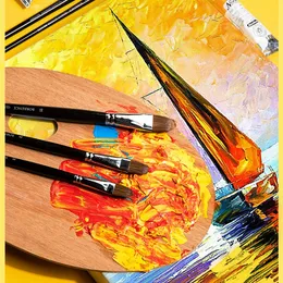 Pannello set di pittura ad olio lingua Duck Fine Art Living Painting Brush Gouache Acrylic Studio Professional Brush Painting Forniture