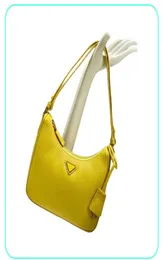 7A quality 3piece nylon bag triangle ReEdition 2005 2000 handbag Womens Mens purse crossbody shoulder tote clutch chain Luxury De1720792