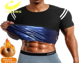 LAZAWG Men Sweat Sauna Vest Waist Trainer Slimming Body Shapers Fajas Shapewear Corset Gym Underwear Fat Burn Slim Tank Top 2206295019975
