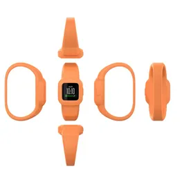 Farbe Kinder weiche Silikon -Handgelenkgurt mit Hülle Belt Watchband Solo Schleife für Garmin vivofit Jr 3 Garminfit Jr3