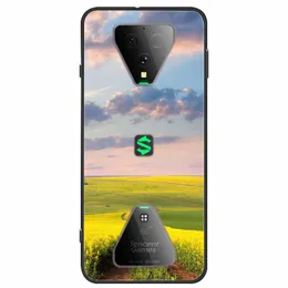 Copertura tpu morbida per xiaomi black squalo 3 3s black squalo 2 telefoni pro custodie fiori protettivo blackshark3 silicone fundas cartone animato