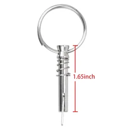 Quick Release Pin, Bimini Top Pin With Ring, Diameter 1/4 Inch, Bimini Top Deck Hinge Marine Hardware (4 or 10 Pcs)