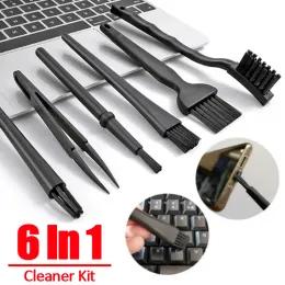 6 Dizüstü Dizüstü Dizüstü Bilgisayar Klavye Temizlik Kiti Taşınabilir Anti Statik Temiz Fırça Telefon Tablet PC Klavye Temizleyici Seti