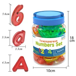 Children Parish Math Toys Montessori Educational Learning Rainbow Alphanumeric Arithmetic Sensory Thinking Game For 3-6 Year Old