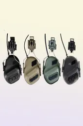 Taktisk elektronisk skytte öronmuff anti-brus hörlurar ljudförstärkning hörselskydd hjälm headset Tillbehör8037949