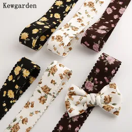 Kewgarden 1 "1,5" 25 мм 40 -мм цветочные ленты DIY Аксуары для волос Сделайте швейные материалы ручной ремесла 10 ярдов
