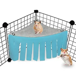 TASSEL RIT PET TEK Tält Hudout Hideaway Guinea Pig Hamster Hammock Curtain 4 Färger Små husdjur föremål som hänger säng hörn bo