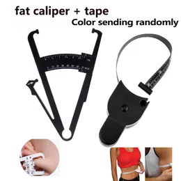 NEW Health Care Skinfold Body Fat Caliper Body Fat Tester PLICOMETRO with body mass Tape with Measurement Chart Body Health Tool