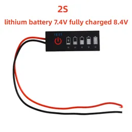 2pcs Batteriepegelanzeige 18650 Lithiumkapazitätstestermeter 1S 2S 3S 4S 5S 6S 3,7V-25-25.2V Modul Lithium-Akku-Anzeige DIY