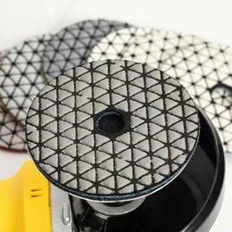 7pcs 3inch Diamond Polishing Pad Dry Use Sharp Flexible Sanding Disc Resin Bond For Granite Marble Stone Grinding Abrasive Discs