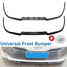 ABS Universal Car Universal الأمامي المصد مجموعة الشفة مجموعة المفسد المفسد عسول ABS Canard شفة شفة accessories Universal Car Lip الأمامي