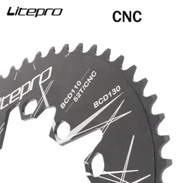 Litepro Folding Bike Road Bike Oval Chaining 110 130 BCD 52T 54T 56T 58T 60T Cykelkedjan Kedja Crankset Sprocket