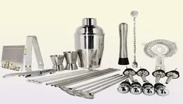 Strumenti da bar Kit barista kit da cocktail a 130 pari set con strumento da barretta rotante in acciaio inossidabile per esperienza regalo per bevande mi1854768