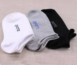 Men Socks Boat Casual Casual Cuttle Letter Esporte Estilo de cor sólida Corto curto tornozelo invisível