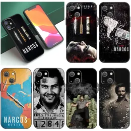 Narcos TVシリーズPablo Escobar Black Phone Case for Apple iPhone 14 12 13 Mini 11 Pro Xr XS Max 6S 7 8 Plus 5S SE 2020 2022