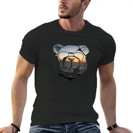 Herrpolos robust björn rbst esca 08 t-shirt tullar anpassade koreanska modemän grafik t-shirts anime