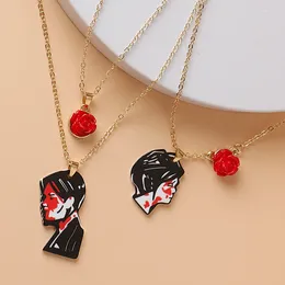Party Supplies Rock Band My Romance Cosplay Necklace Music MCR Three Cheers Rose Unisex Choker Pendant Jewelry Accessories Props