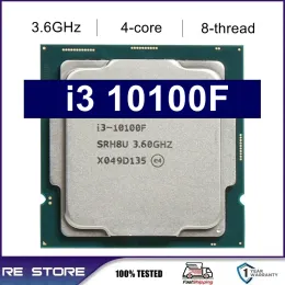 Placas -mãe New Core i3 10100F 3,6 GHz 4Core 8THREAD CPU Processor L2 = 1M L3 = 6m 65W LGA 1200 sem ventilador