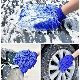 Microfiber Car Wash Luve Luvas de Chenille Luvas de Cuidados de Carros Grosivos Detalhando Ferramentas de Limpeza de Lavagem de Tootas de Towel