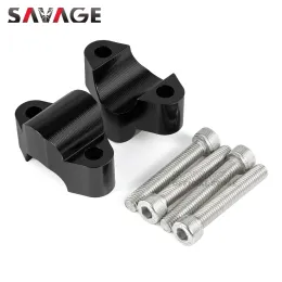 2PCS Motorcycle 28mm Handlebar Riser 1 1/8" Bar Mount Handle Clamp Universal Handle Bar Rise 20mm For BMW For YAMAHA For SUZUKI