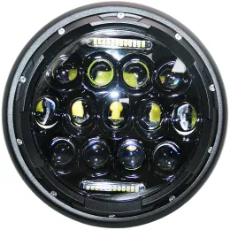 7,5 tums motorcykel LED -strålkastare E9 Emark Universal Motor Round Head Lamp -strålkastare för Cafe Racer Bobber för Honda GS125 CG125