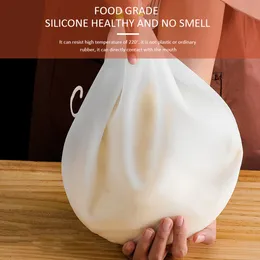 Silikon yoğurma torbası hamur torbası çok amaçlı un mikser torbası ekmek pasta pizza yapışmaz pişirme mutfak aksesuar araçları