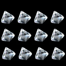 5PC 20MM Clear Shiny Cone Diamond Crystal Pendant Faceted Prism Garland Curtain Chandelier Lamp Parts Streamer Suncatcher Charm