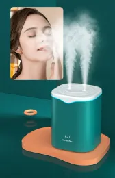 Humidifiers 2000ml New Portable Usb Dual Spray Humidifier Creative Home Desktop Large Capacity Compact Portable Small Square Humidifier