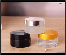 Packing Bottles 5G5Ml 10G10Ml Upscale Cosmetic Storage Container Jar Face Lip Balm Frosted Glass Bottle Pot With Lid And Inner P7228459