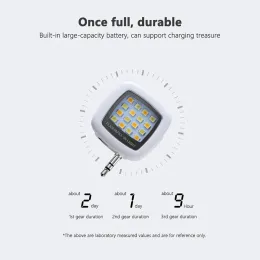 Mini 3,5mm Jack 16 Selfie Flash LED LED LAMPLABLE Mobile Photographie FILL LAGS LEHRER FÜR IPHIPPER Smartphone LG