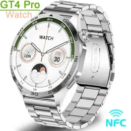 Watches New Autumn Hot NFC Huawei GT4 Smart Watch Men Bluetooth Call IP68 Waterproof Bracelet Heart Rate Tracker AMOLED HD Smartwatch