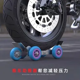 Veículo elétrico Trailer de emergência Pusher Pusher Pneates Pneus de moto Scooter pneu Dolly com 5 rodas Ferramenta de emergência de pneus furados