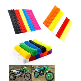 Brand new 72 piece motorcycle mountain bike wheel spoke protector rim decorative cover pipe cool accessories 11 colors
