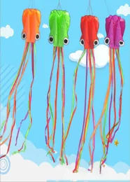 420 cm Ny bläckfiskform Single Line Kite med flygverktyg Stunt Software Power Fun Outdort Game Flying Kite Lätt att flyga1506526