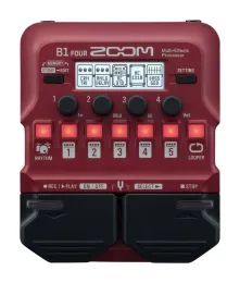 Кабели Zoom B1 Four Bass Multi Effects Pedal Guitar процессоры гитара одно эффект устройства предусилитель гитара Педаль